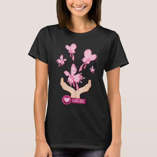 Breast Cancer Cure Butterflies t-shirt