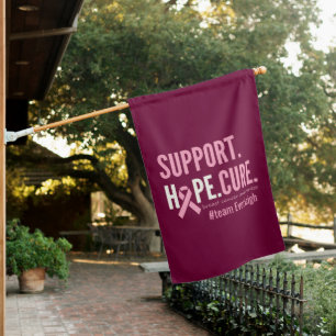 breast cancer Custom House Flag Outdoor Sign