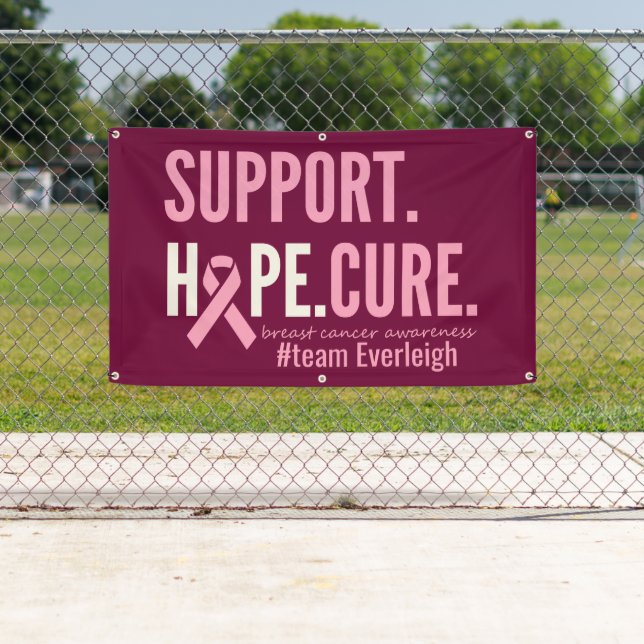 breast cancer Custom Personalized Banner Sign (Insitu)