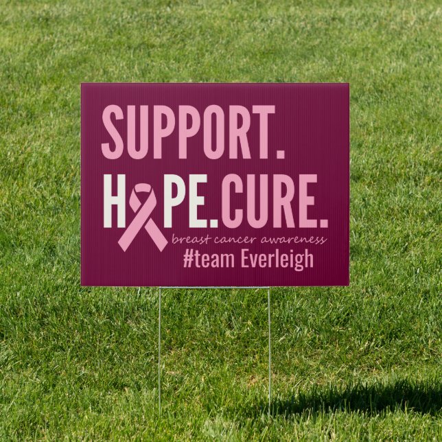 breast cancer Custom Personalized Yard Sign  (Insitu)