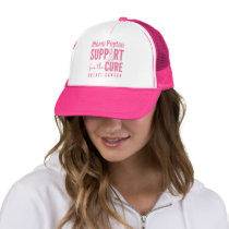 breast cancer custom #team name Hat pink