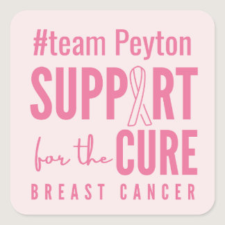 breast cancer custom #team name Stickers