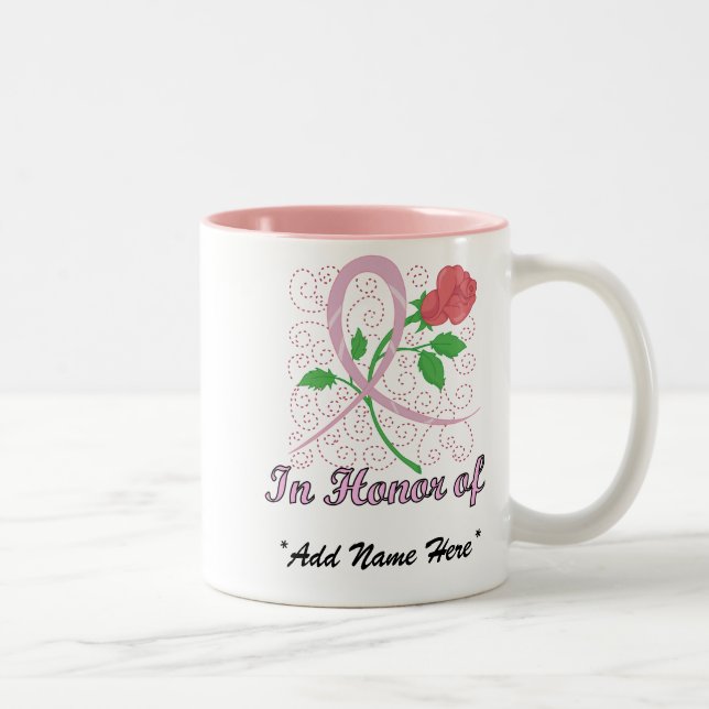 Breast Cancer Customizable In Honor Of Mug (Right)