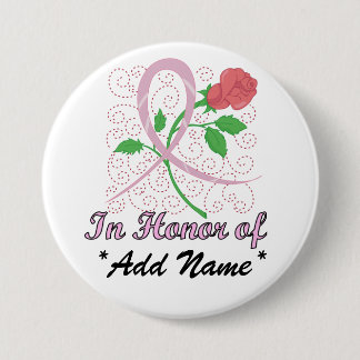 Breast Cancer Customizable Large Round Button