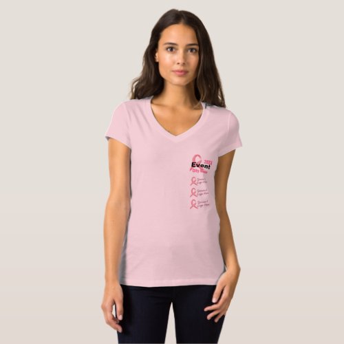 Breast Cancer Event Custom Shirts