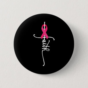 Breast Cancer Faith Breast Cancer Awareness  Button