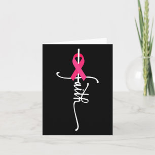 Breast Cancer Faith Breast Cancer Awareness  Card