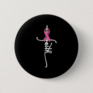 Breast Cancer Faith Breast Cancer Awareness Suppor Button