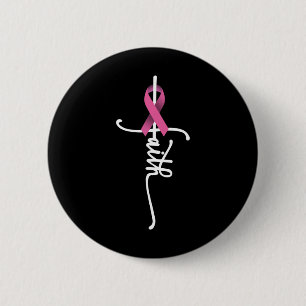 Breast Cancer Faith Breast Cancer Awareness Suppor Button