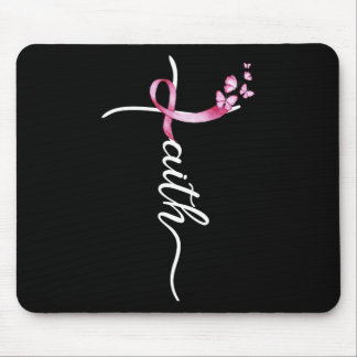 Breast Cancer Faith Cross Breast Cancer Awareness  Mouse Pad