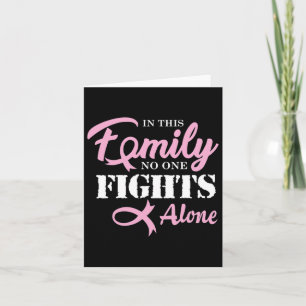 Breast Cancer Fight Cancer Ribbon 2 Card