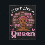 Breast Cancer Fight Like Queen Afro Survivor Aware Fleece Blanket<br><div class="desc">Breast Cancer Fight Like Queen Afro Survivor Awareness Women</div>