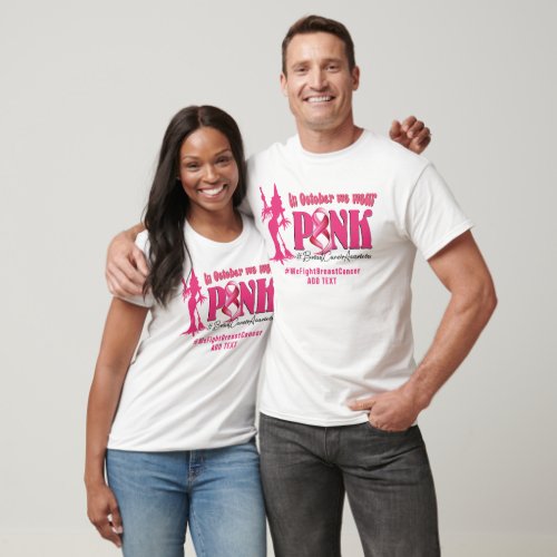 Breast Cancer Fighter Pink Ribbon Inspirational T_Shirt