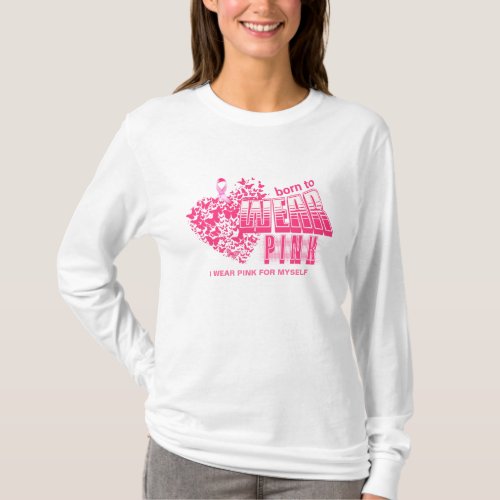 Breast Cancer Fighter Pink Ribbon Inspirational T_Shirt