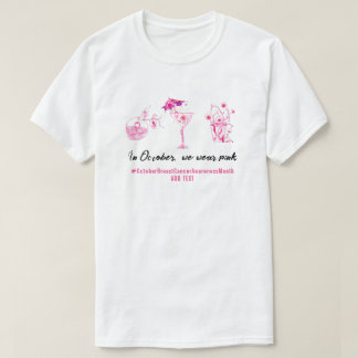 Breast Cancer Fighter Pink Ribbon Inspirational T-Shirt