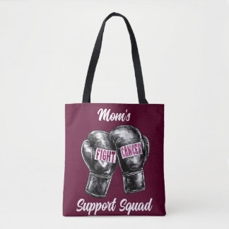 Breast Cancer Fighter Support Squad Tote Bag