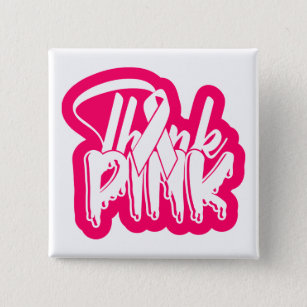 Breast Cancer Fighter Survivor Pink Ribbon Warrior Button