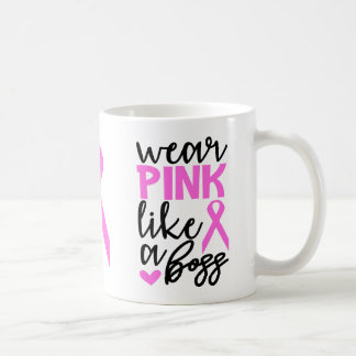 Breast Cancer Fighter Survivor Pink Ribbon Warrior Coffee Mug