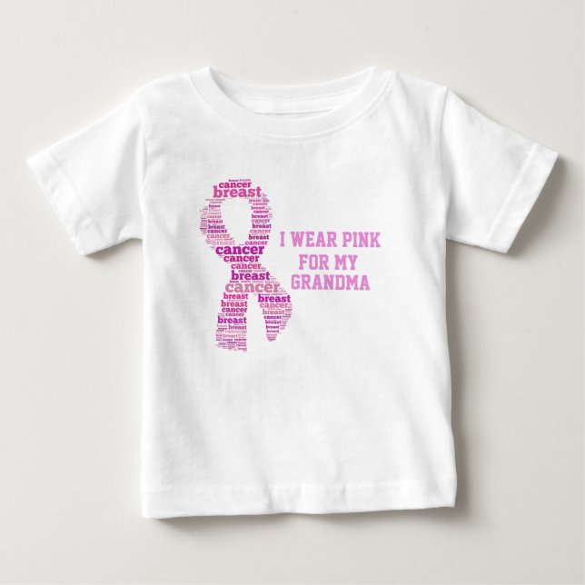 breast cancer fighting baby T-Shirt (Front)