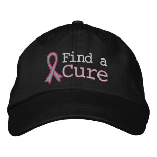 Breast Cancer Find a Cure Embroidered Baseball Cap