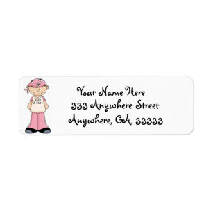 Breast Cancer Return Address Labels | Zazzle