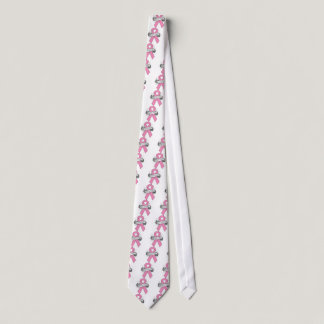 Breast Cancer Find A Cure Ribbon Neck Tie