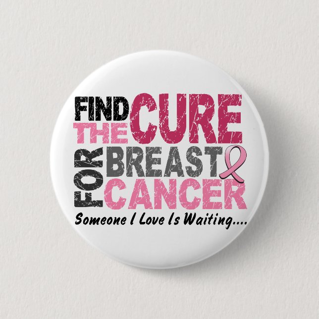 BREAST CANCER Find The Cure 1 Button (Front)