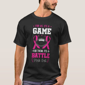 Breast Cancer Football Rugby Coach Survivor Pink R T-Shirt