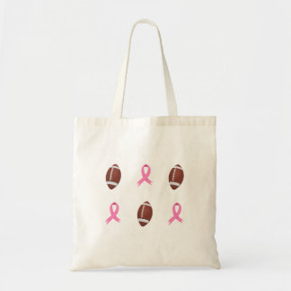 Breast Cancer & Football  Tote Bag