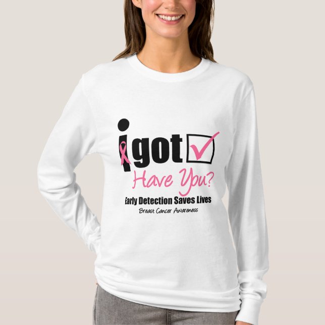 Breast Cancer Get Checked v5 T-Shirt (Front)