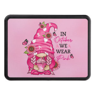 Breast Cancer Gnome Hitch Cover