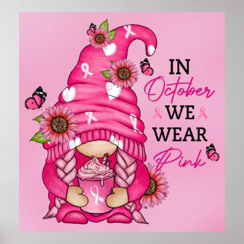 Breast Cancer Gnome Poster