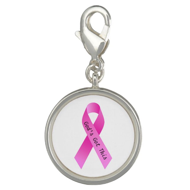 Breast Cancer "God's Got This" Charm (Front)