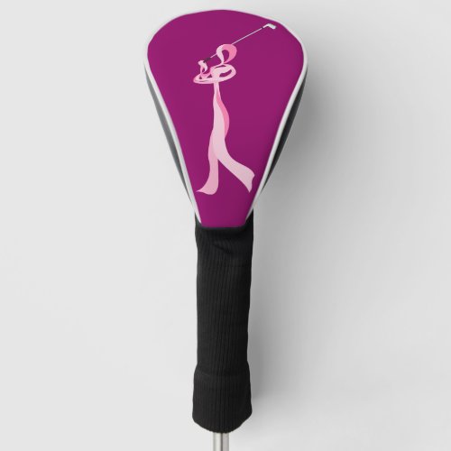 Breast Cancer Golfer Ribbon Golf Head Cover