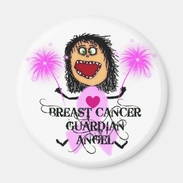 Breast Cancer Guardian Angel Magnet (Front)