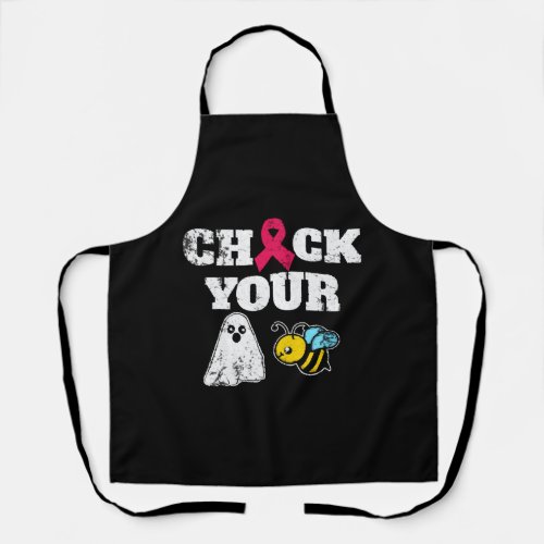 Breast Cancer Halloween Apron