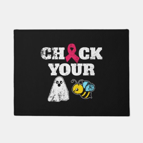 Breast Cancer Halloween Doormat