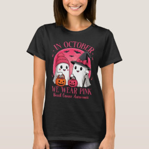 Breast Cancer Halloween for Women in October We We T-Shirt