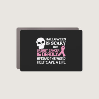 Breast Cancer Halloween Ideas Car Magnet