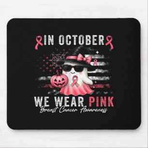 Breast Cancer Halloween In October We Wear Nk Us F Mouse Pad