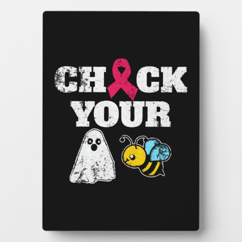 Breast Cancer Halloween Plaque