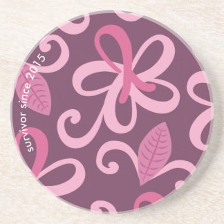 Breast Cancer Hawaii Customizable Coaster