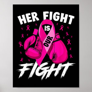 Breast Cancer Her Fight Is Our Fight Breast Cancer Poster