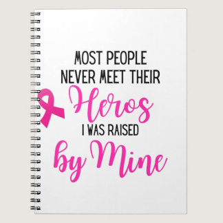 Breast Cancer Hero Mom - Most People Never Meet Notebook