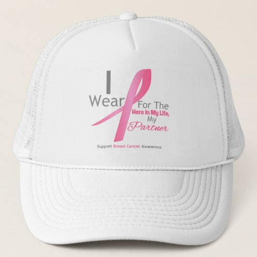 Breast Cancer Hero _ Partner Trucker Hat