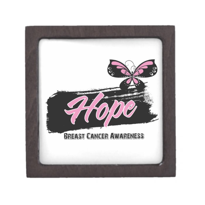 Breast Cancer HOPE Butterfly Premium Jewelry Boxes