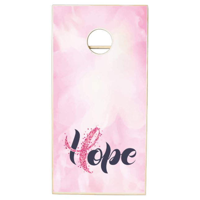 Breast Cancer Hope Cornhole Set (Left)