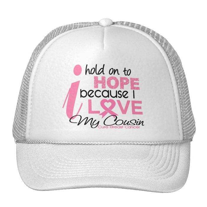 Breast Cancer Hope for My Cousin Mesh Hats