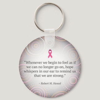 Breast Cancer: Hope key chain. Keychain