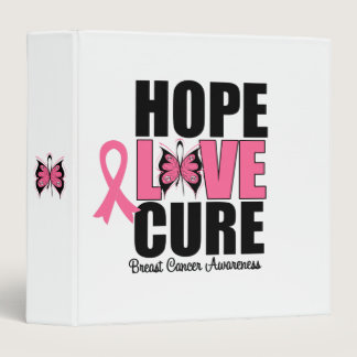 Breast Cancer Hope Love Cure Binder